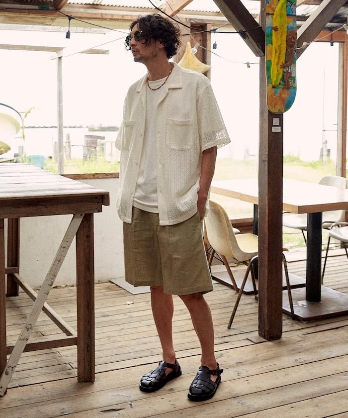 亞麻棉舒適短褲