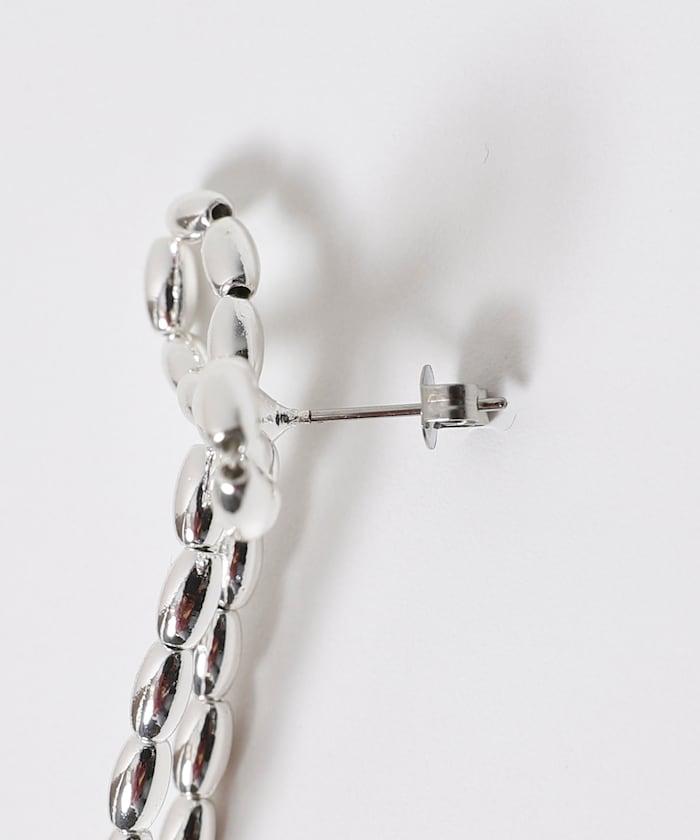 長珠帶蝴蝶結耳環 / 耳釘 / 雙耳用