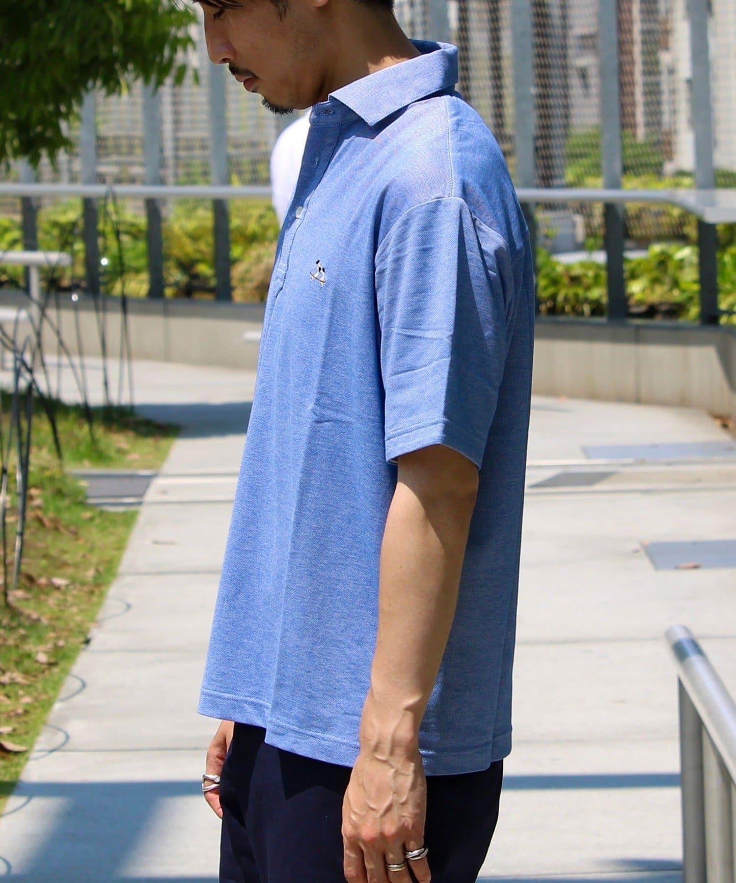 【GLOSTER】法國鬥牛犬刺繡 爸爸款Polo衫