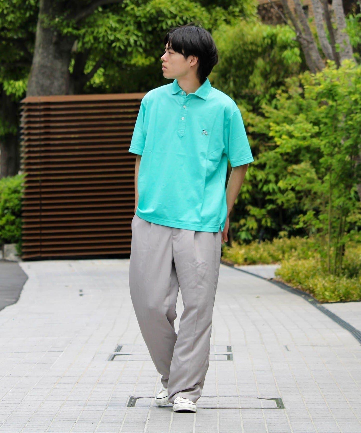 【GLOSTER】法國鬥牛犬刺繡 爸爸款Polo衫