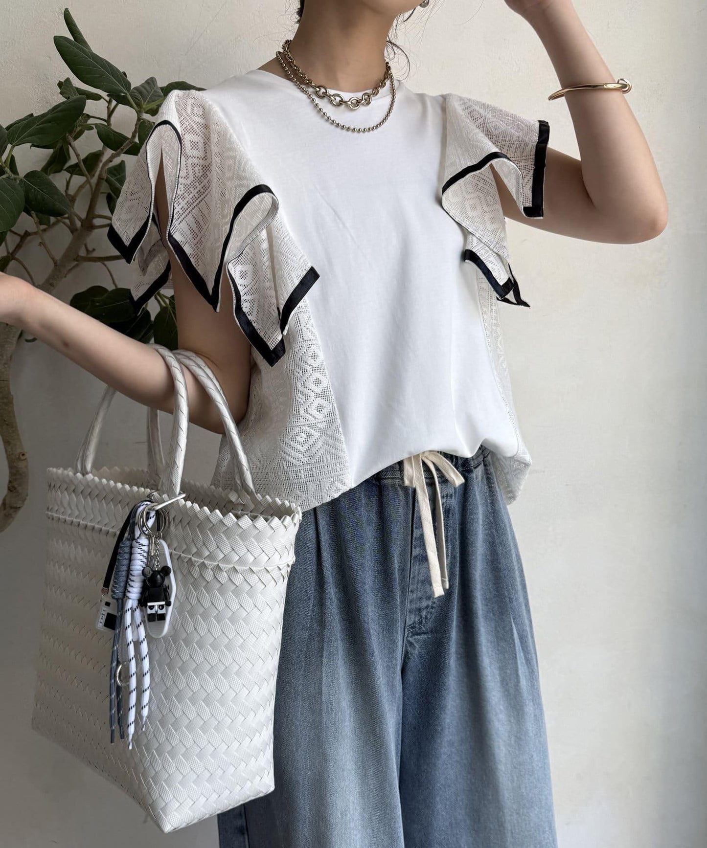 【限定】蕾絲拼接上衣