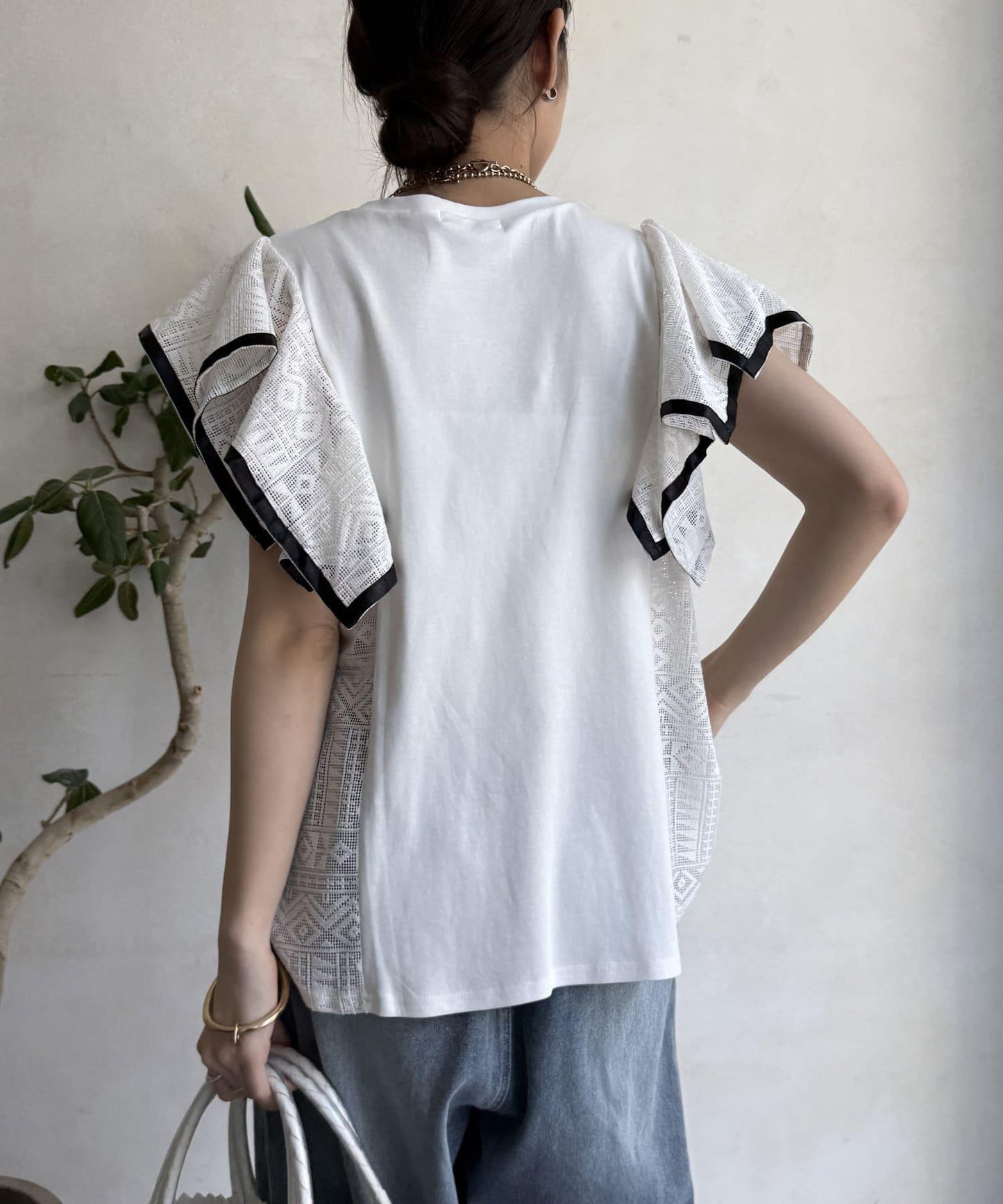 【限定】蕾絲拼接上衣