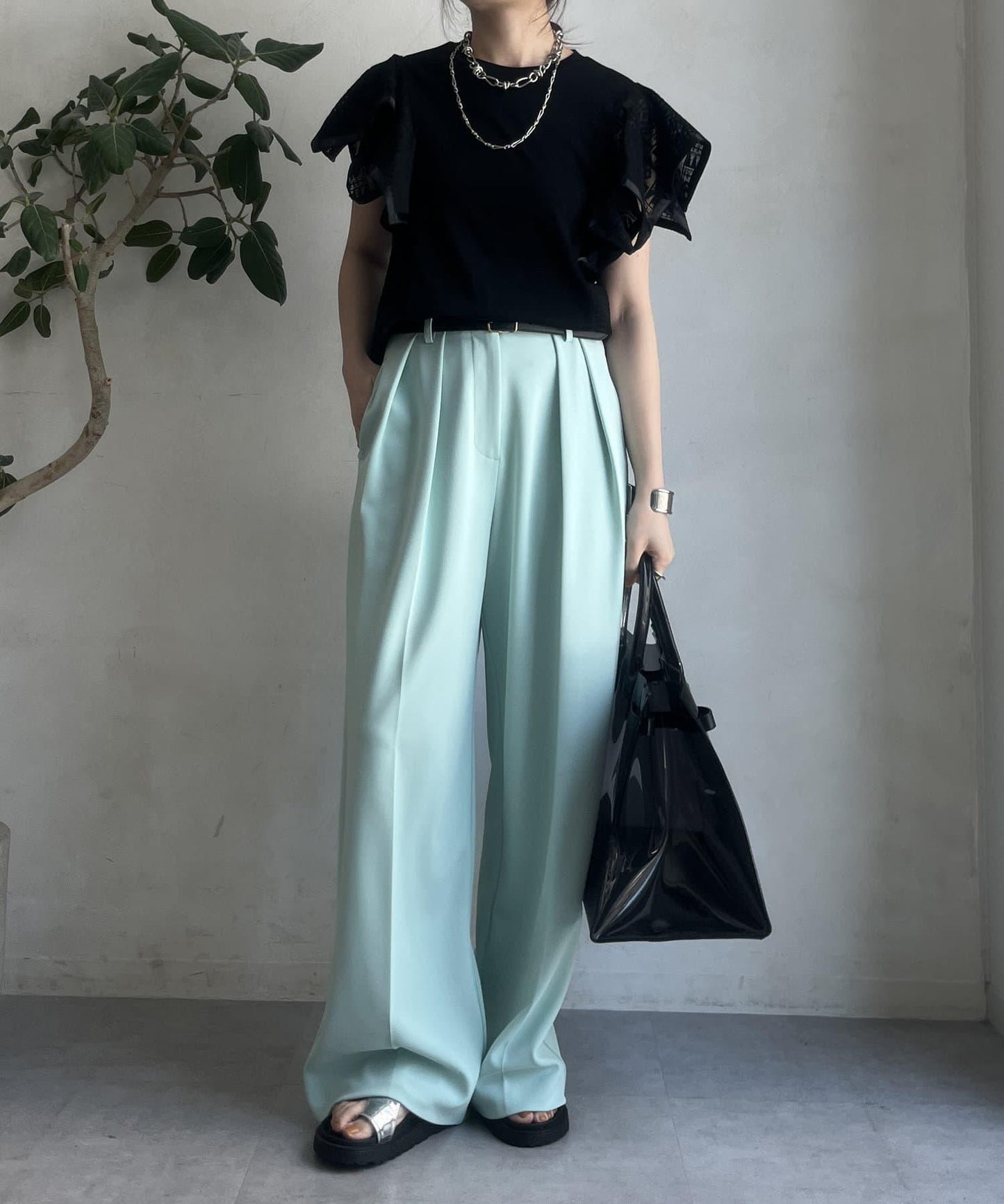 【限定】蕾絲拼接上衣