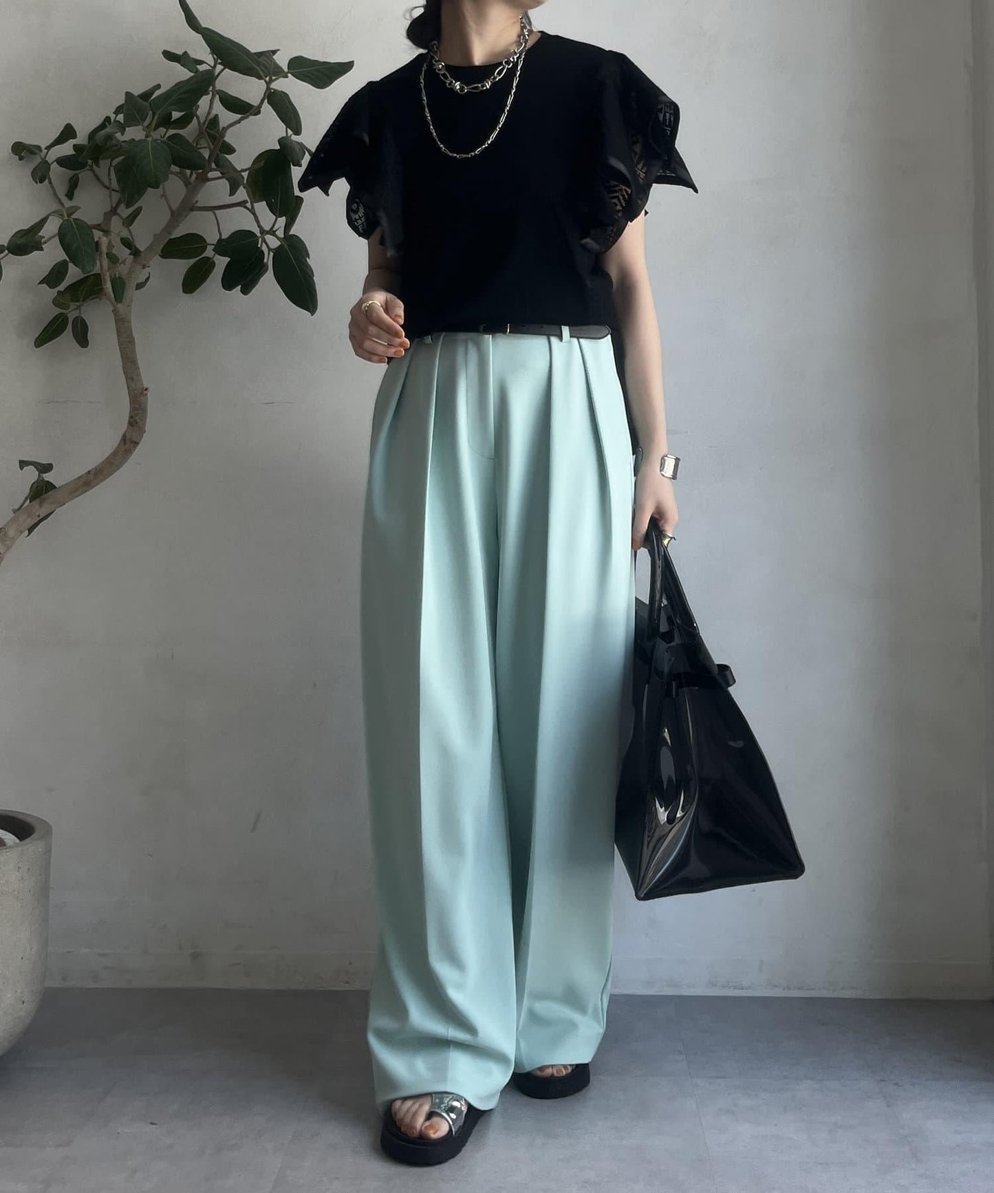 【限定】蕾絲拼接上衣