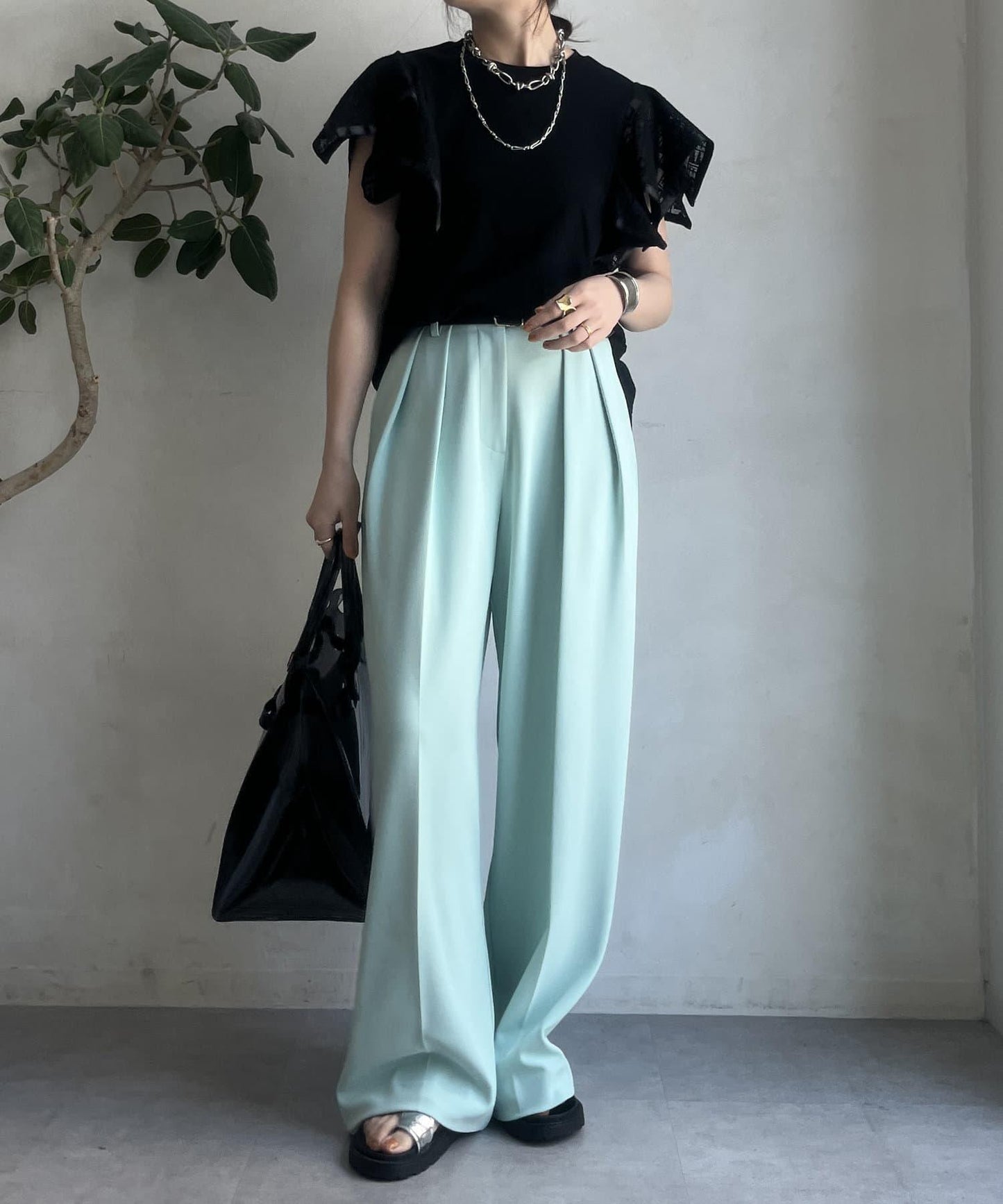 【限定】蕾絲拼接上衣