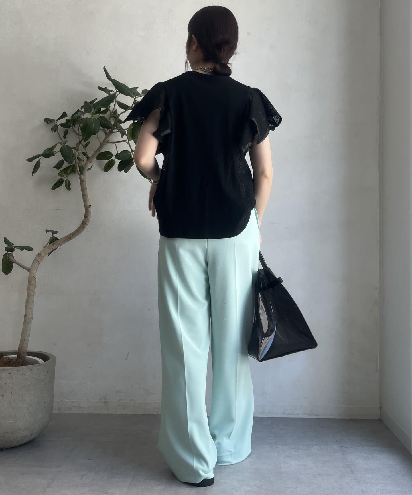 【限定】蕾絲拼接上衣