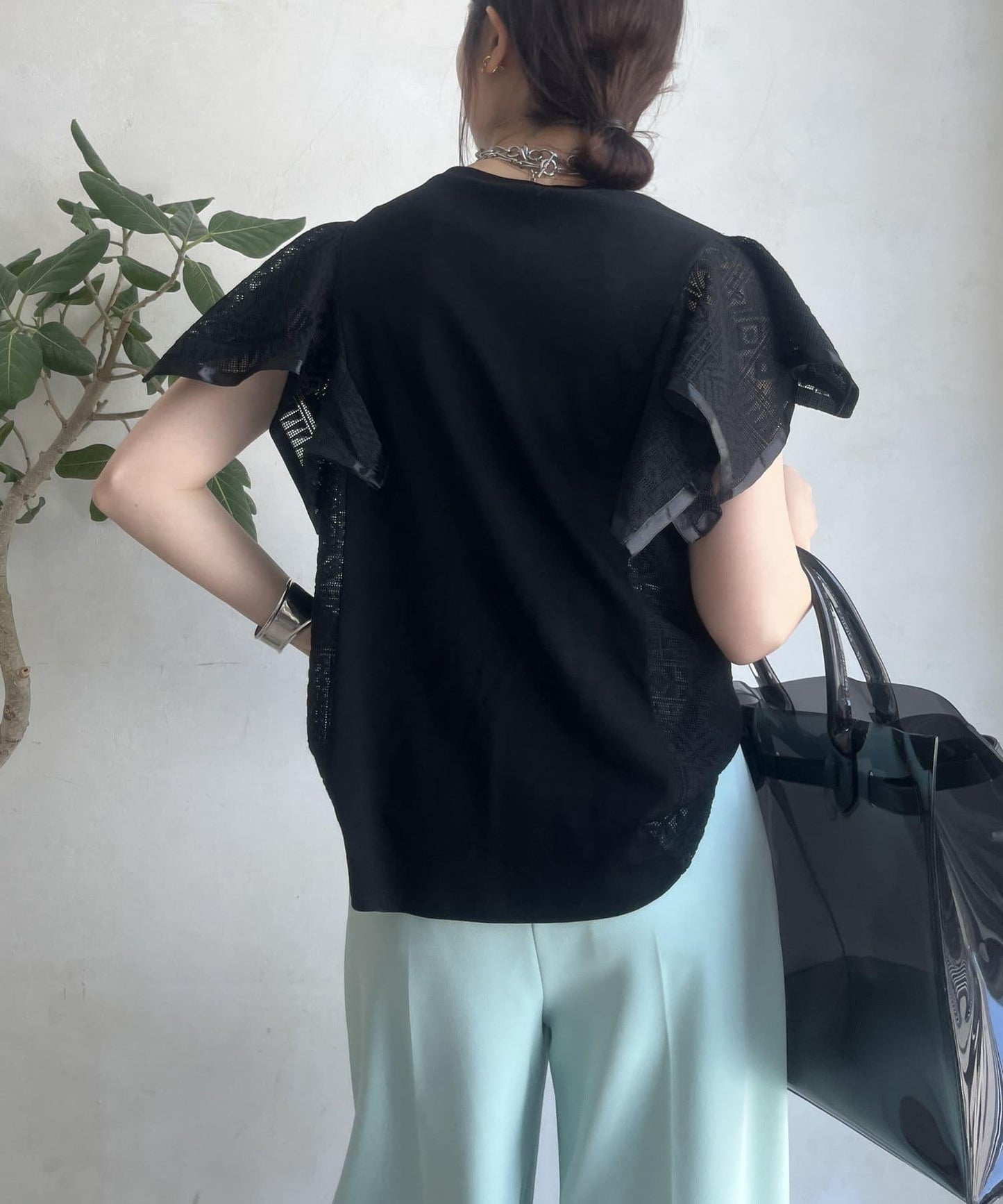 【限定】蕾絲拼接上衣