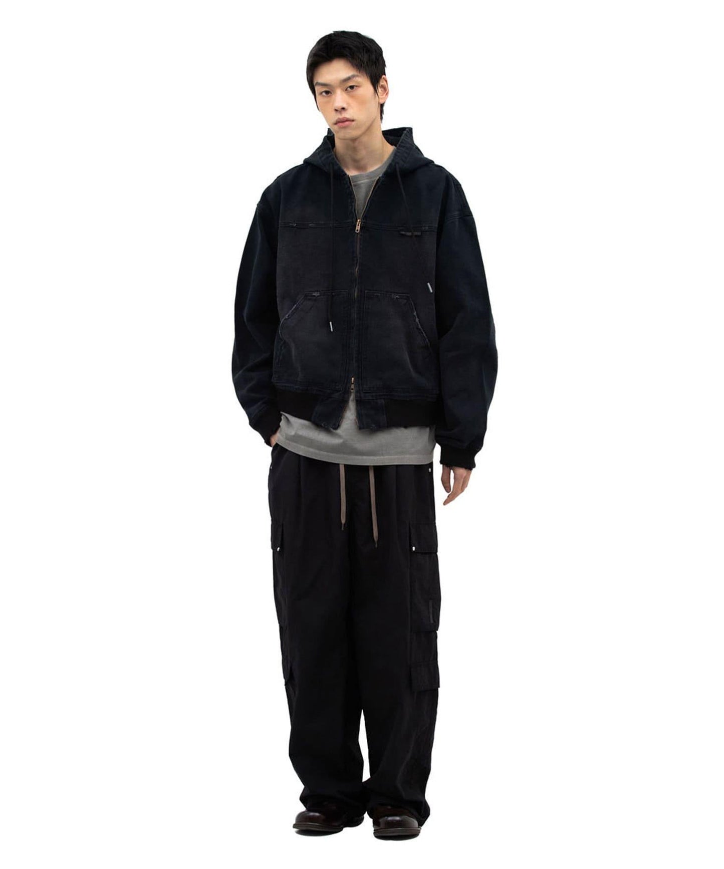 【DEFGARMENTS/デフグラメンツ】連帽飛行員夾克