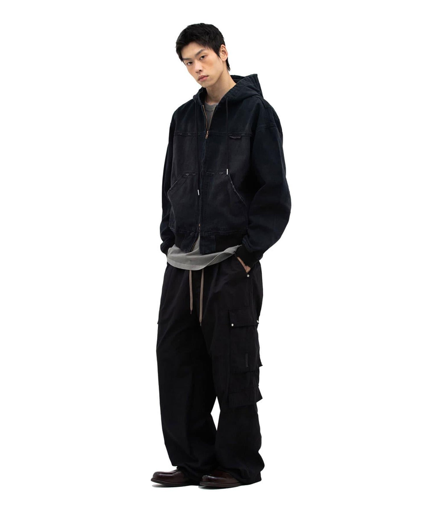 【DEFGARMENTS/デフグラメンツ】連帽飛行員夾克