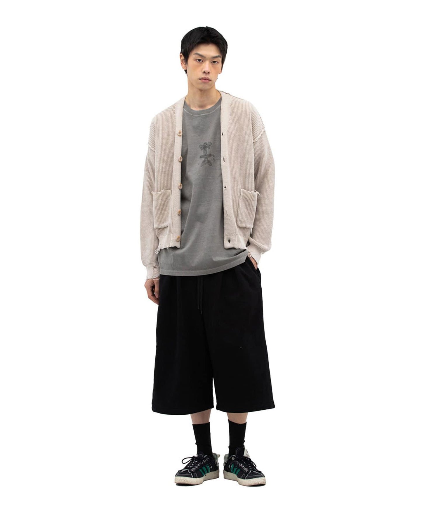 【DEFGARMENTS/デフグラメンツ】寬鬆豬豬絨短褲