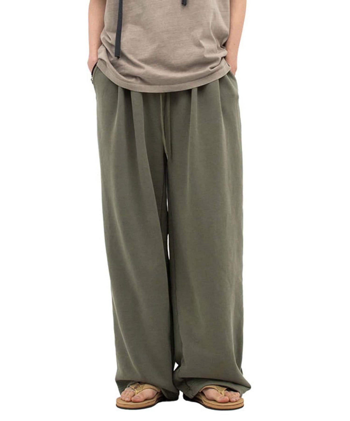 【DEFGARMENTS/デフグラメンツ】寬鬆豬絨運動褲