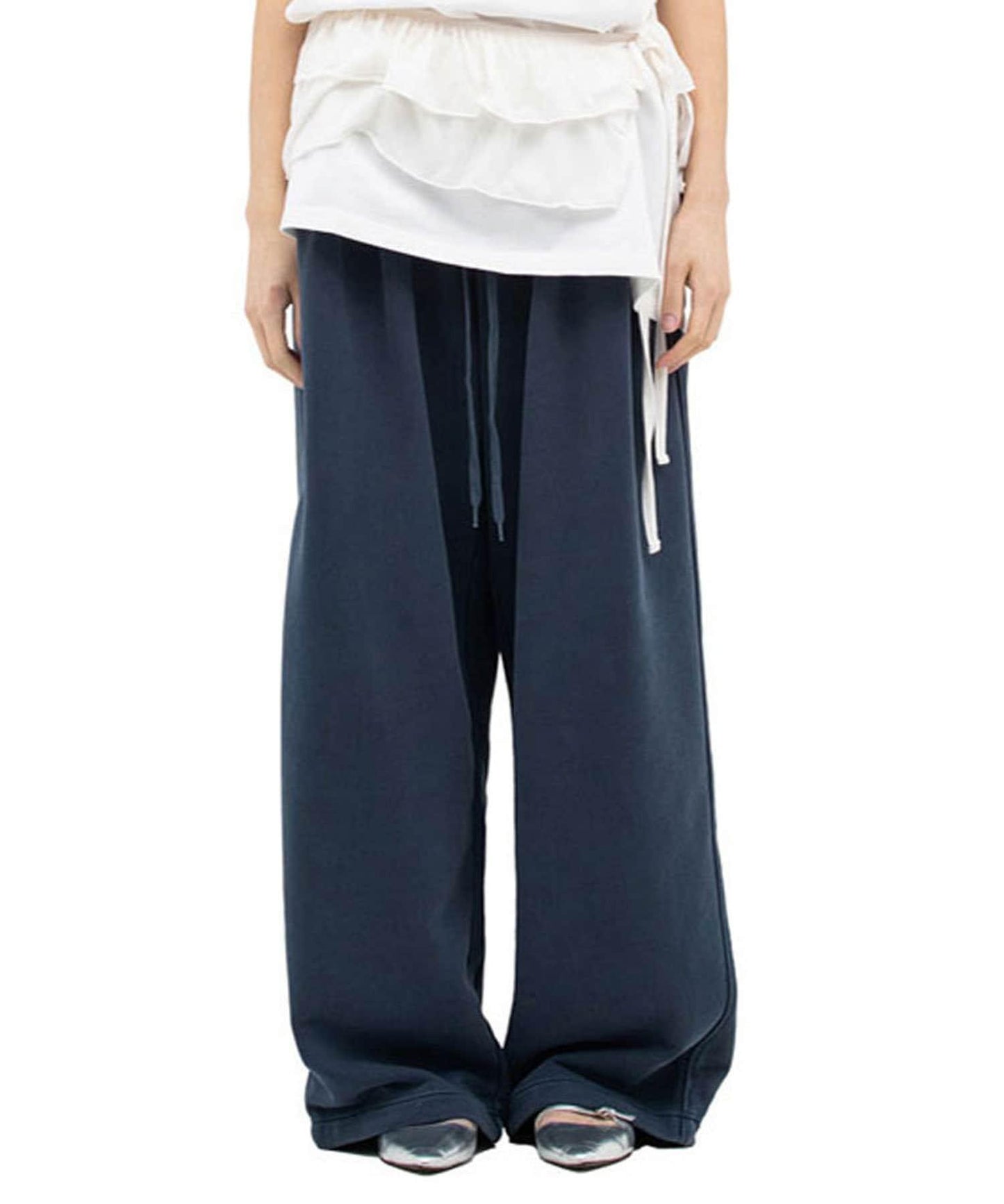 【DEFGARMENTS/デフグラメンツ】寬鬆豬絨運動褲