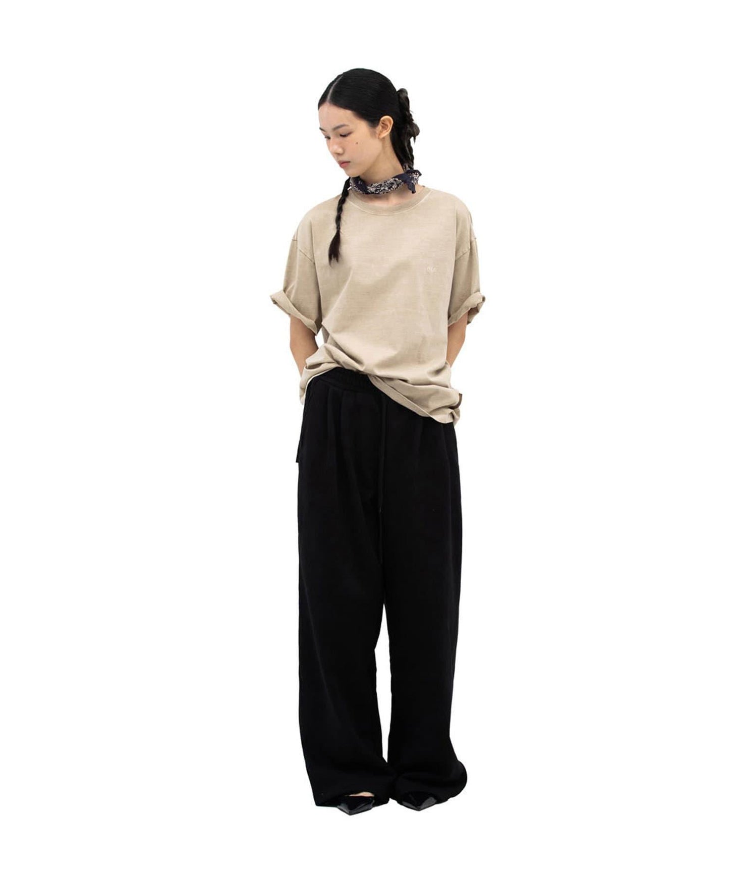 【DEFGARMENTS/デフグラメンツ】寬鬆豬絨運動褲