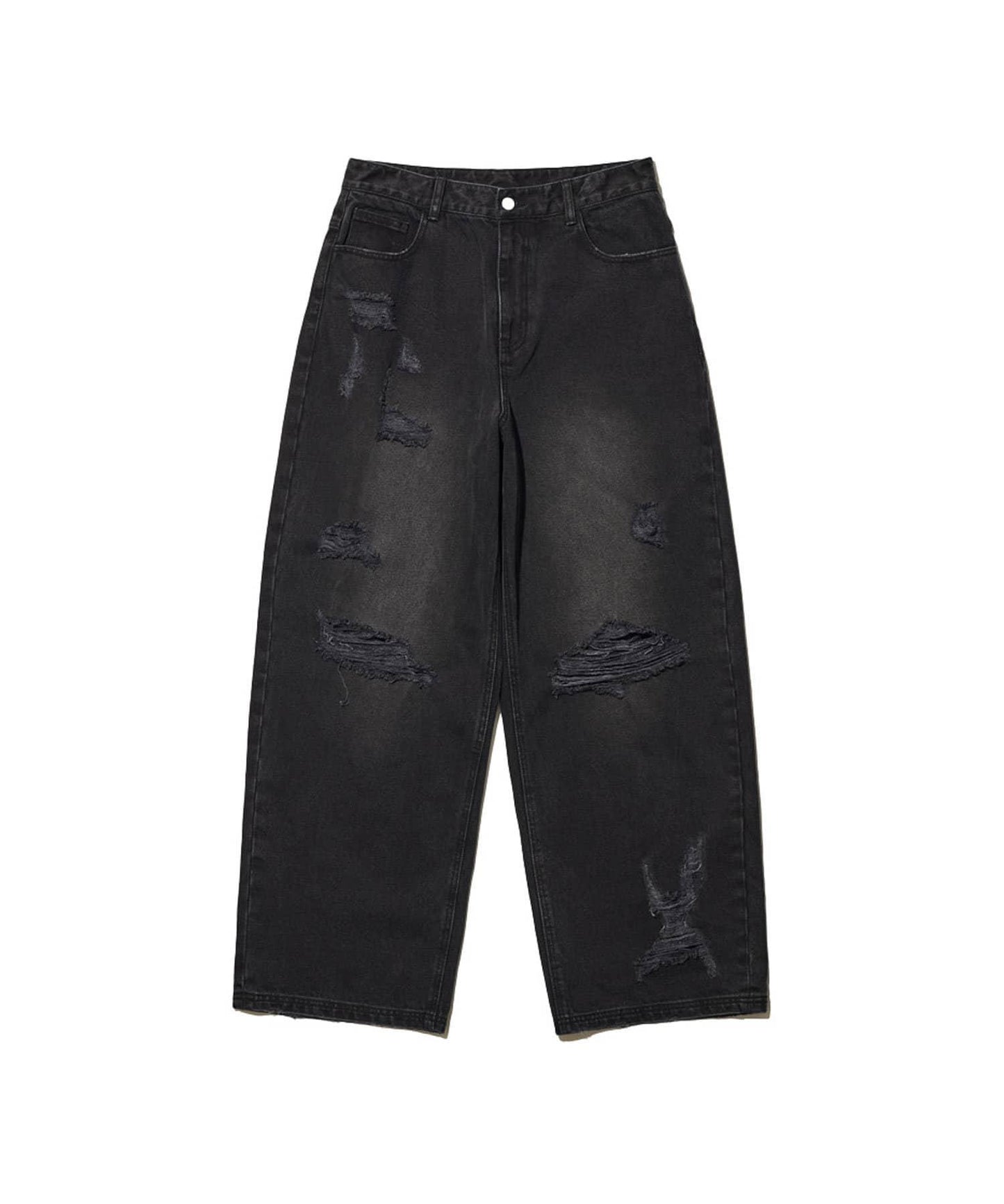 【DEFGARMENTS/デフグラメンツ】破洞牛仔褲