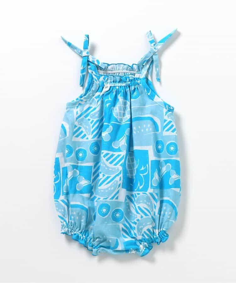 【熱帶寶貝】印花吊帶連體褲