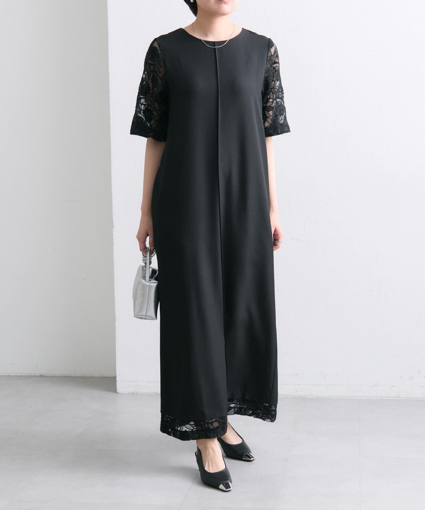 《場合/儀式》蕾絲拼接連衣裙【SUM1 STYLE(斯密風格)】