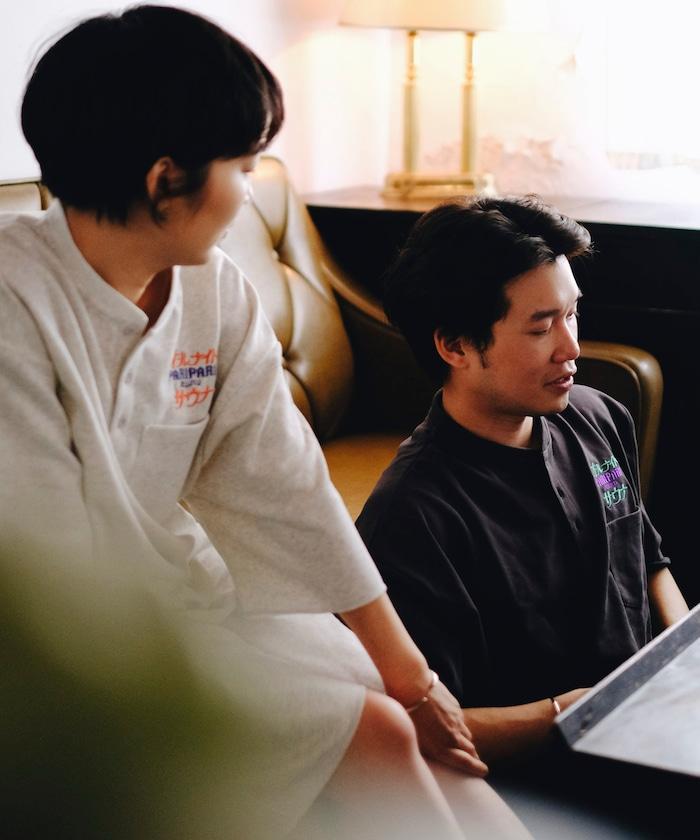 聯名 全夜間桑拿 KANNAIGI 內毛套裝 揹包附帶