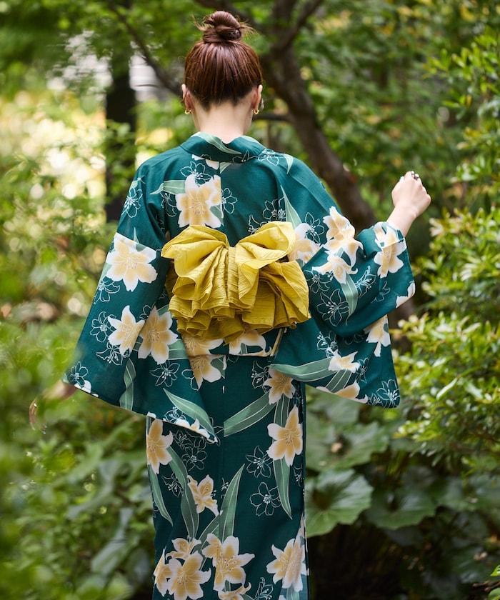 浴衣 3件套裝(浴衣・腰帶・木屐)