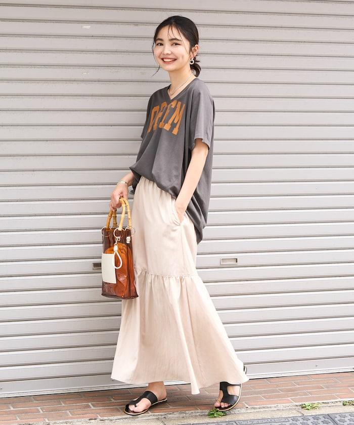 <接觸冷感> 夏季冰感 褶邊裙
