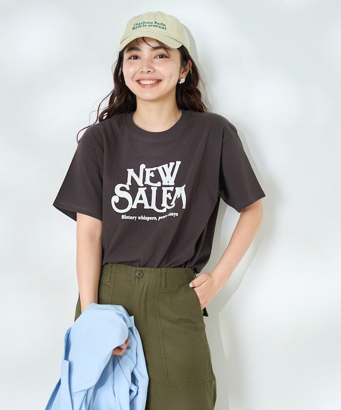 淡色復古印花T恤