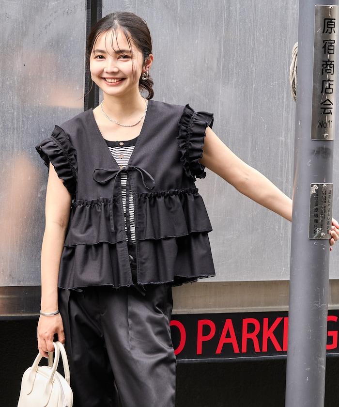 聯名 橫條紋亨利背心