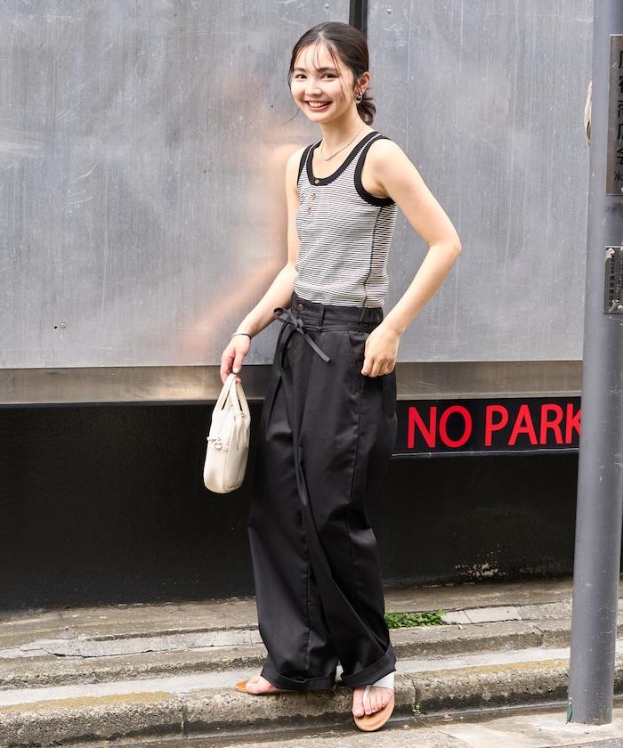 聯名 橫條紋亨利背心