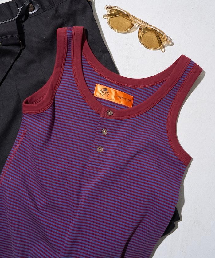 聯名 橫條紋亨利背心