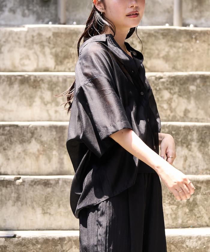 夏季透視短袖襯衫