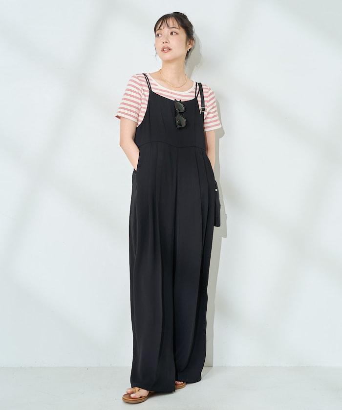 <接觸冷感/防紫外線>功能面料 簡易連體褲