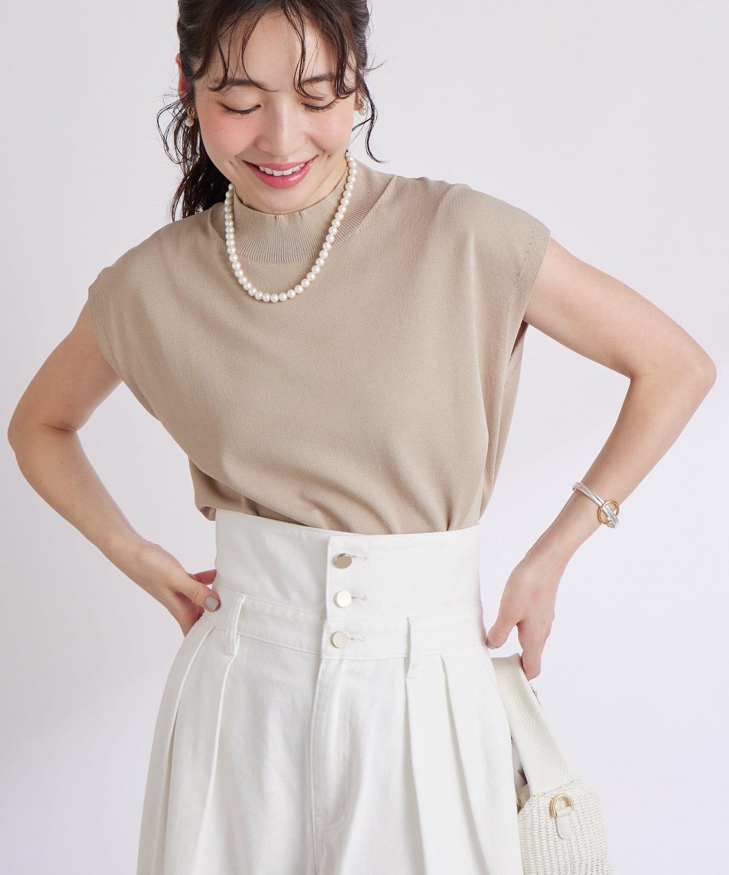 【名品・防紫外線・接觸冷感】冰涼觸感防曬高領法蘭絨衫