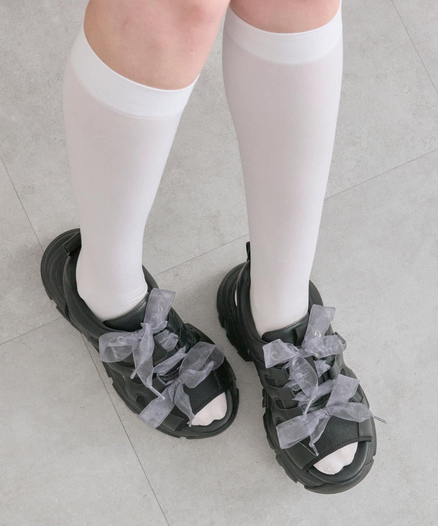 【S/M/L尺碼展開】雙蝴蝶結涼鞋