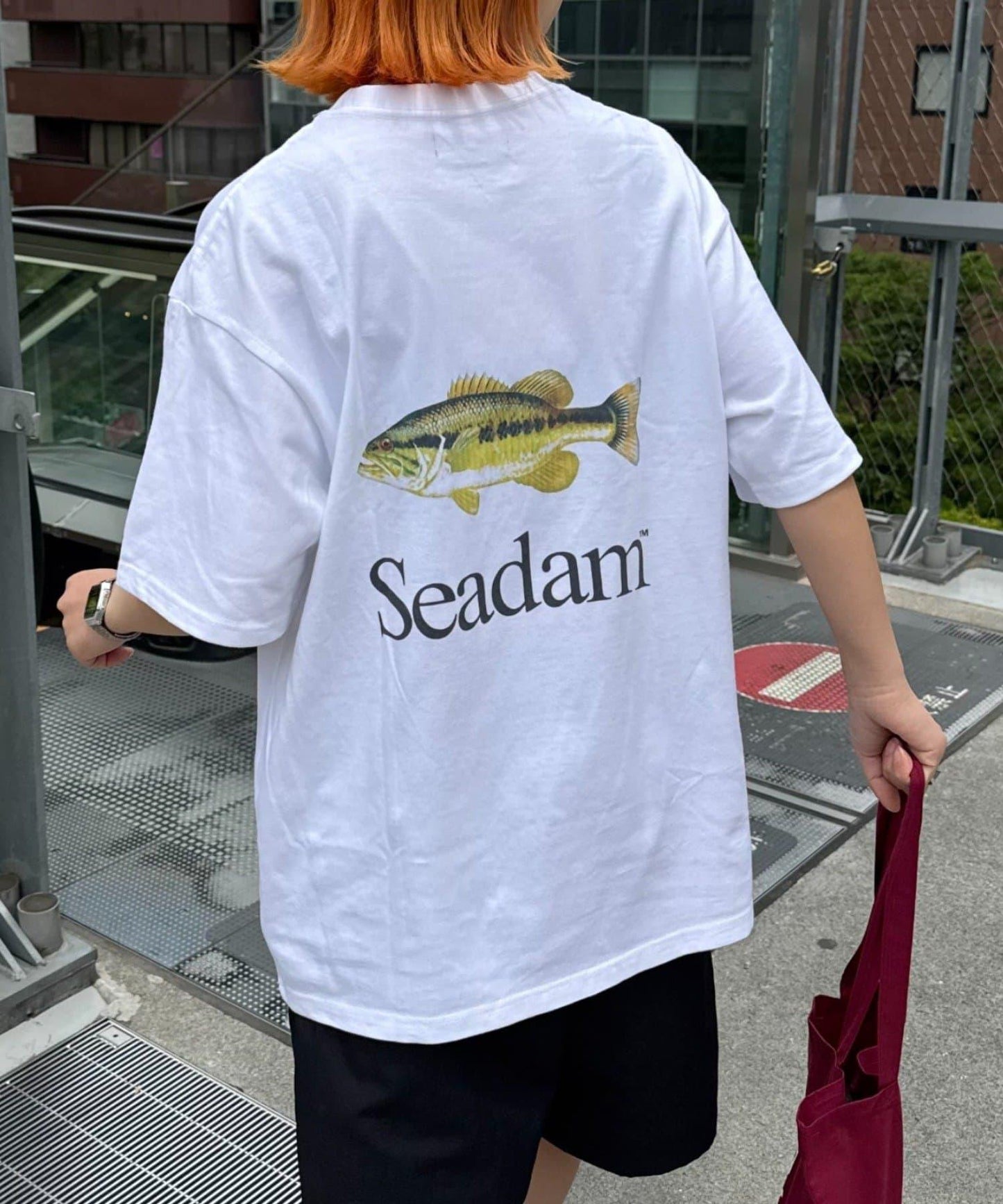 【SEADAM】〈男女通用〉背部Logo印花T恤
