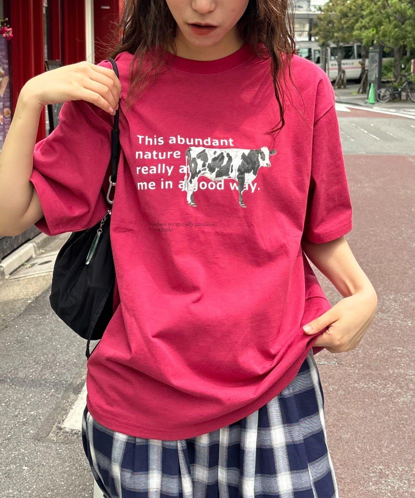 【男女通用】牛圖案T恤