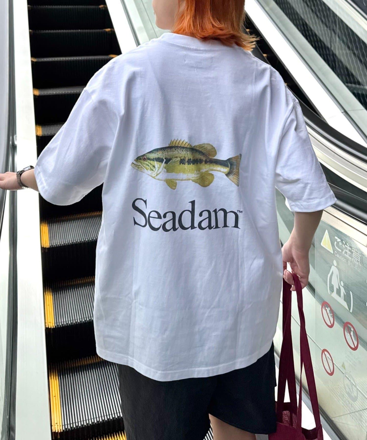 【SEADAM】〈男女通用〉背部Logo印花T恤