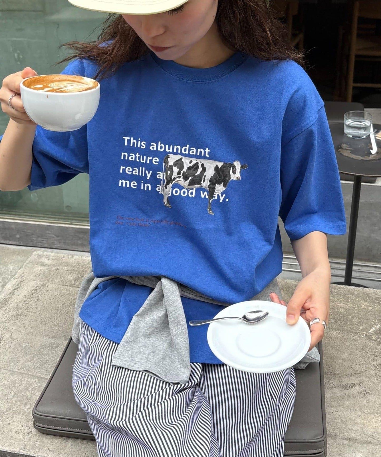 【男女通用】牛圖案T恤