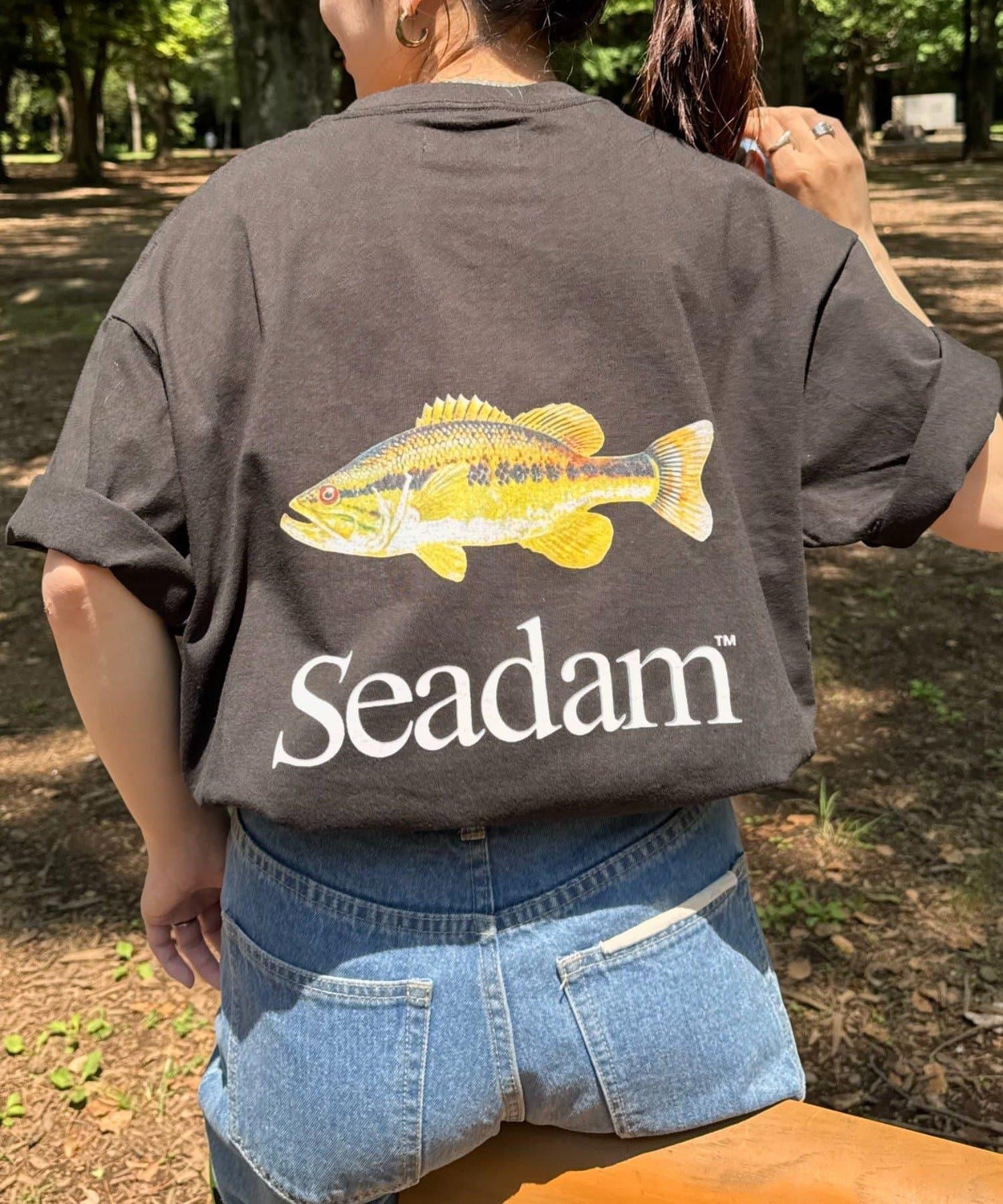 【SEADAM】〈男女通用〉背部Logo印花T恤