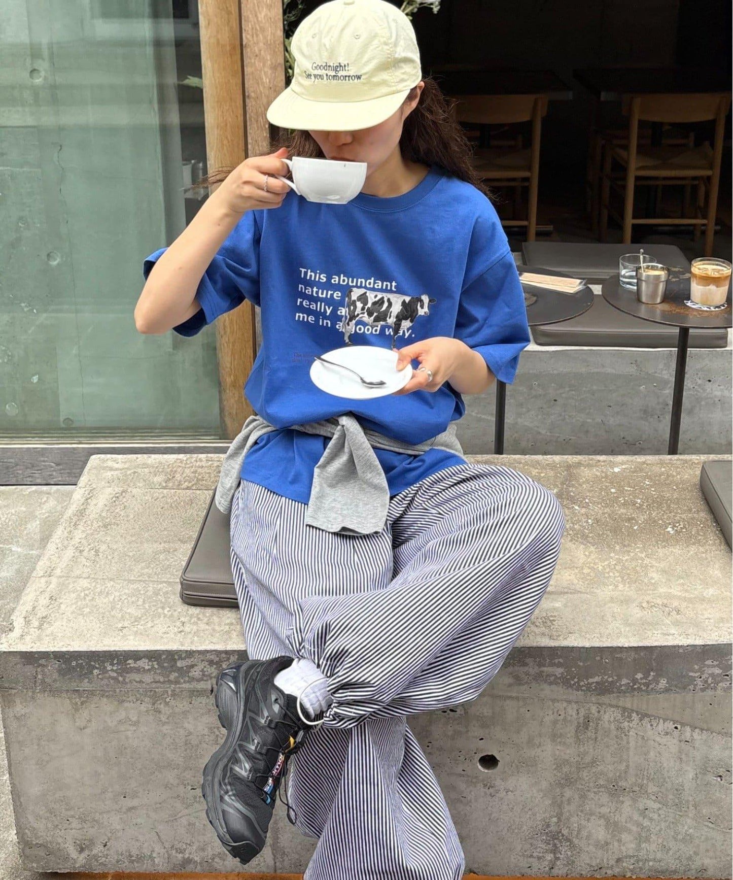 【男女通用】牛圖案T恤