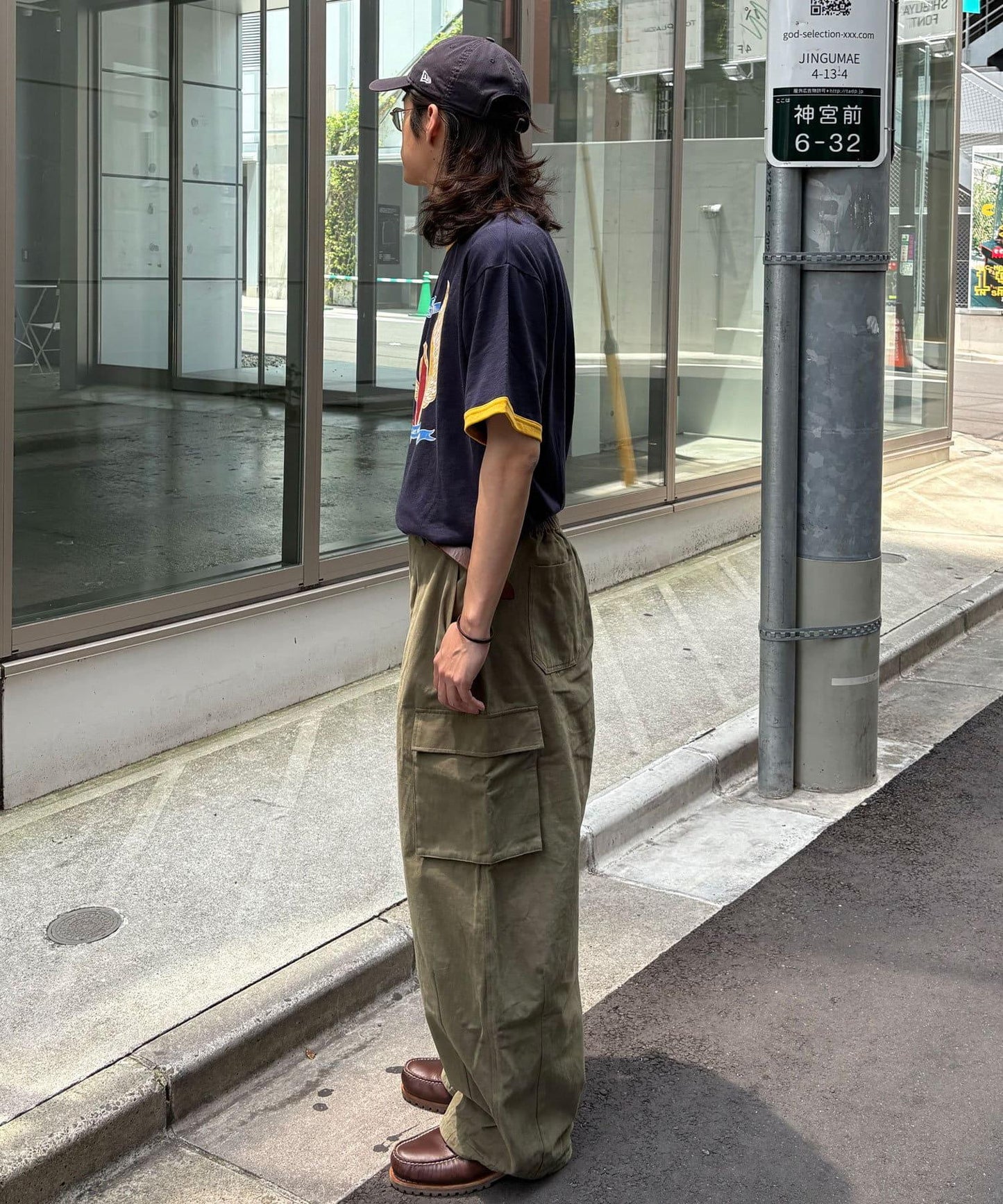 多色印花圓領T恤