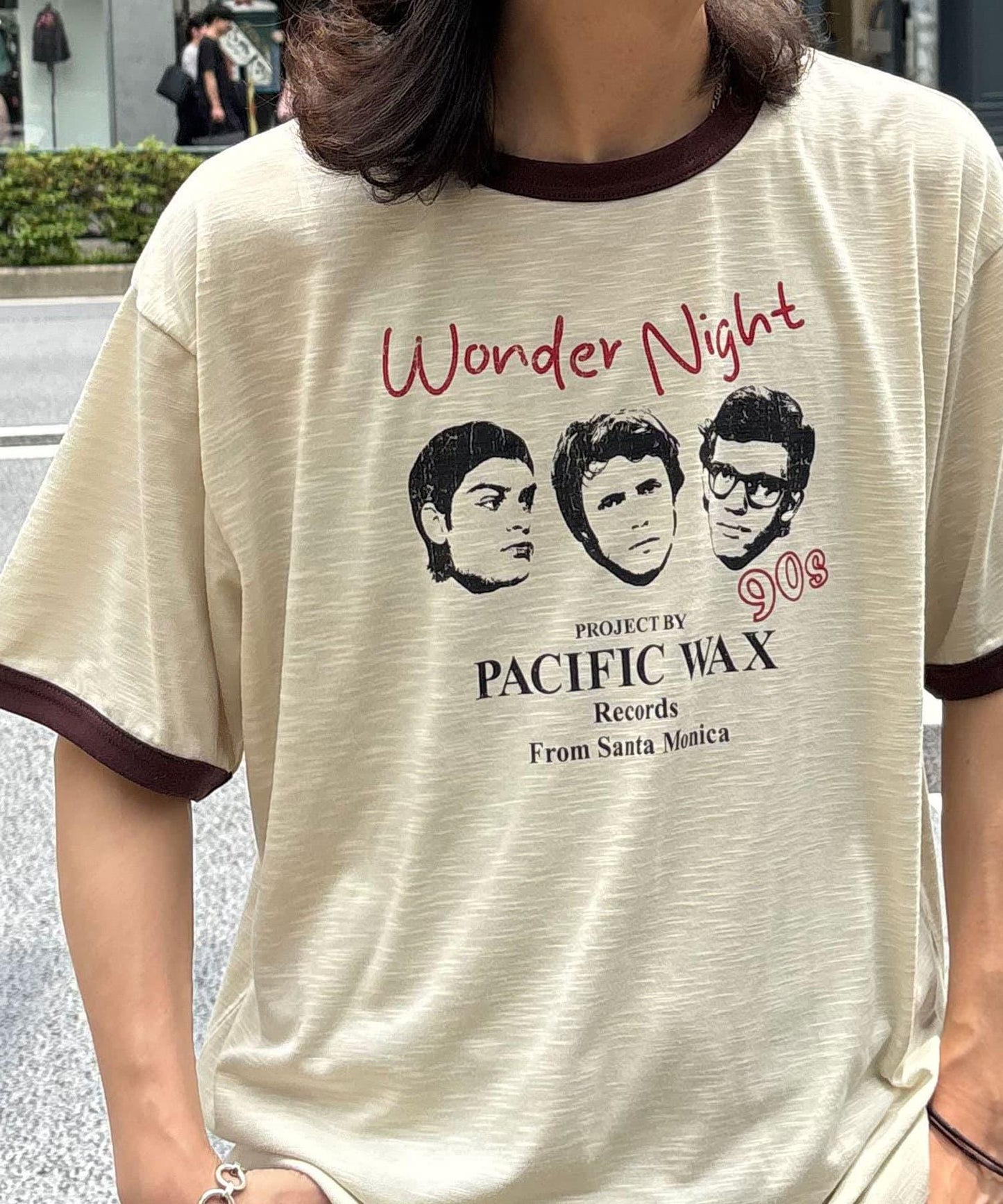 多色印花圓領T恤