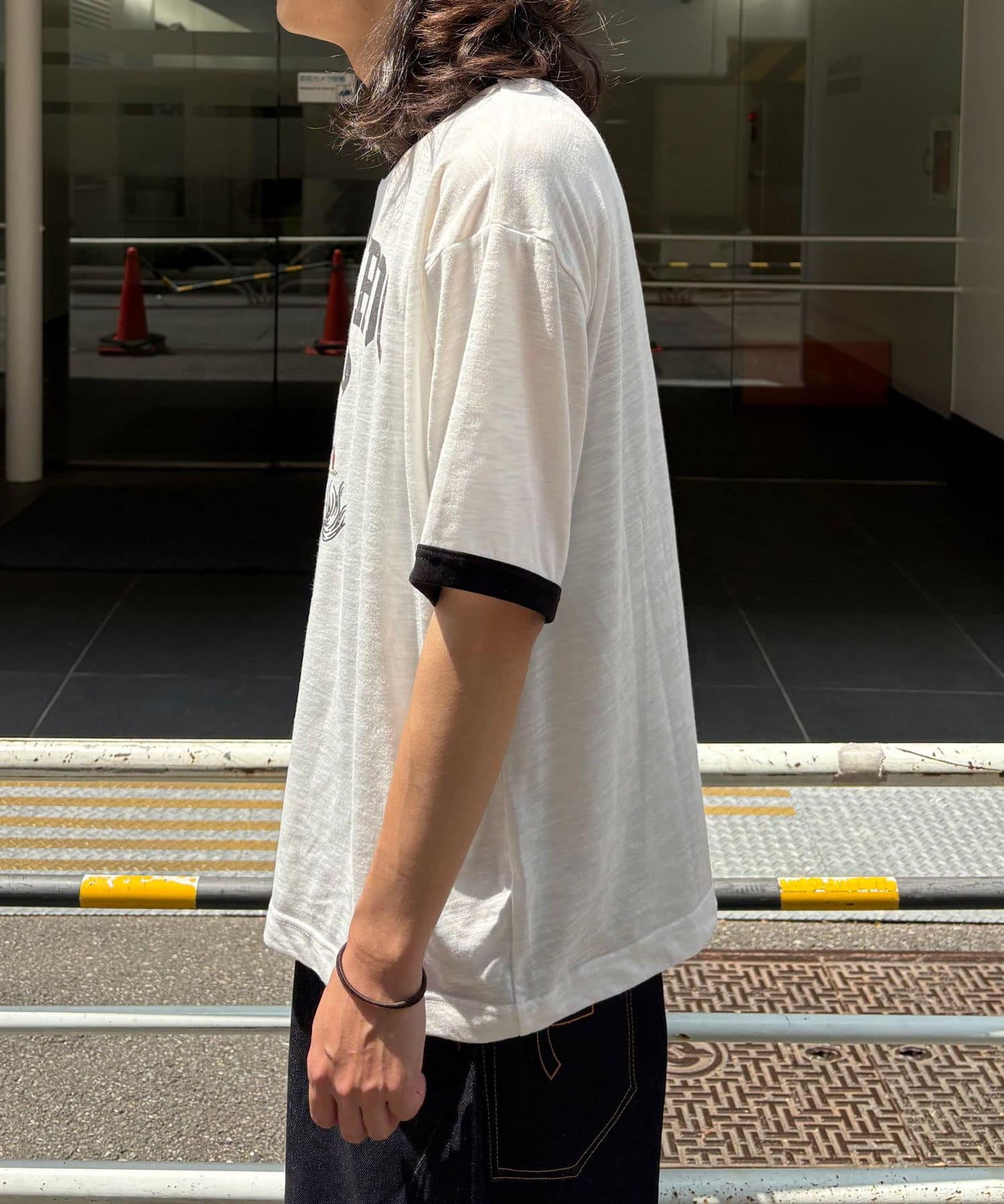 多色印花圓領T恤