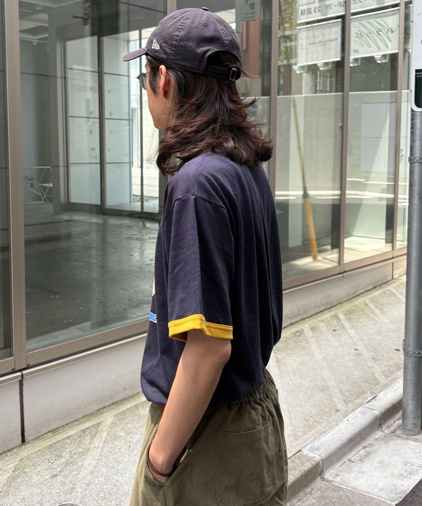 多色印花圓領T恤