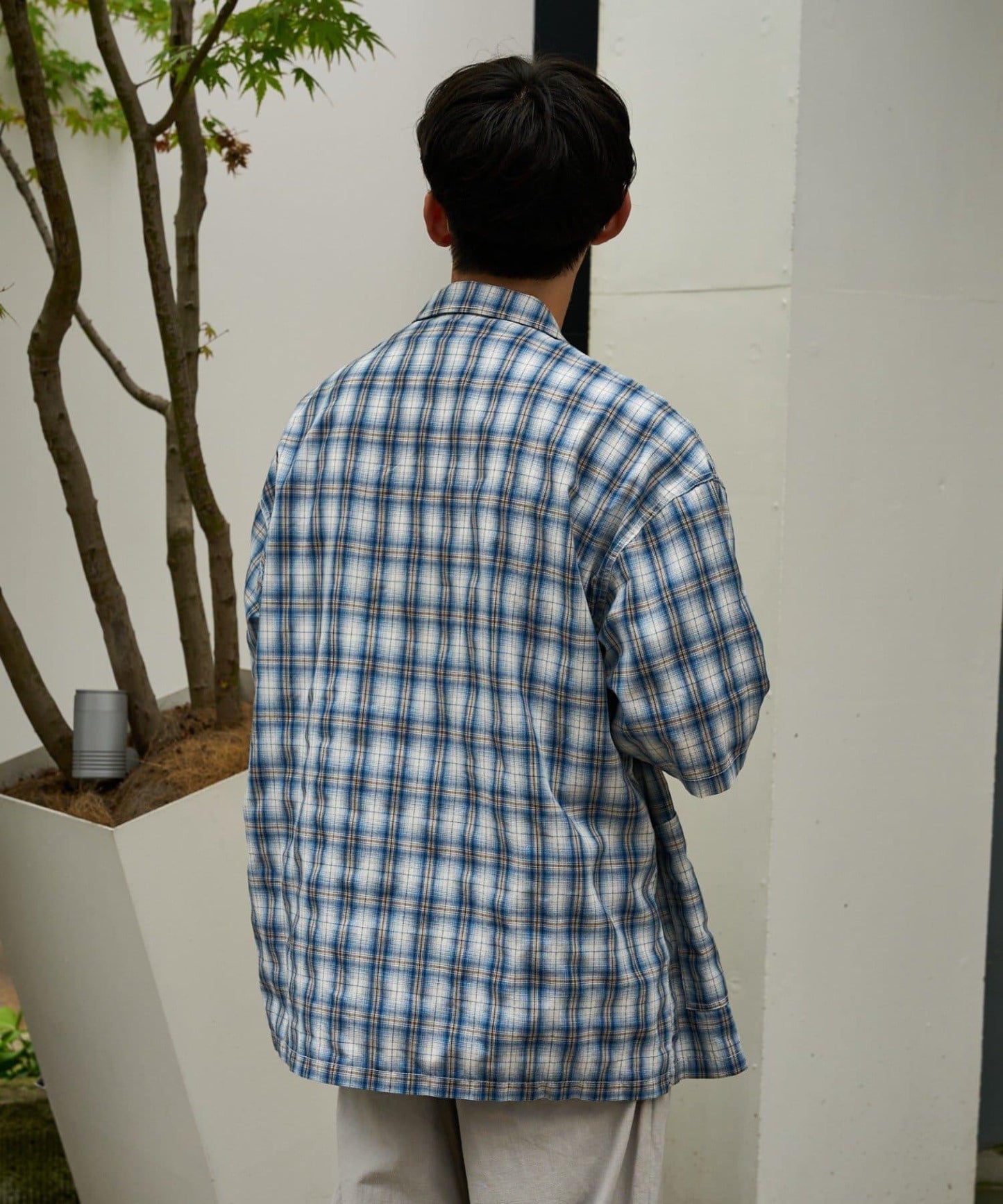 【男女通用】棉麻連體襯衫