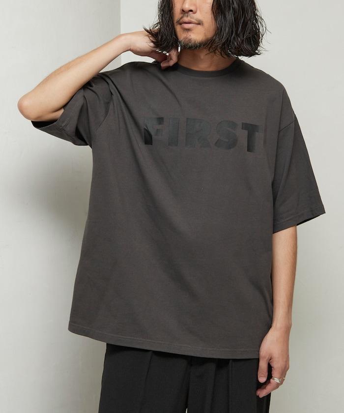 6盎司 前面標誌印花 圓領T恤 / 印花T恤 FIRST