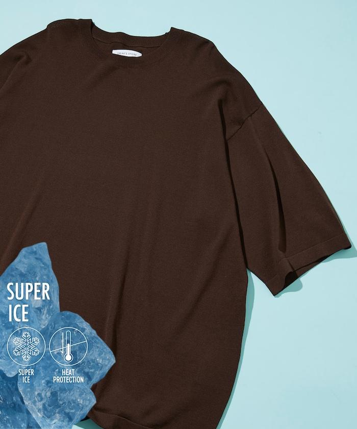 超冰絲圓領針織T恤 【接觸冷感】