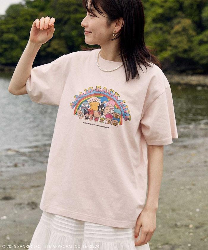 《三麗歐》 彩虹印花T恤