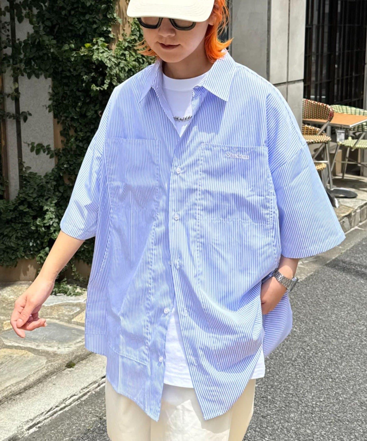 【SEADAM】〈男女通用〉大口袋寬鬆襯衫
