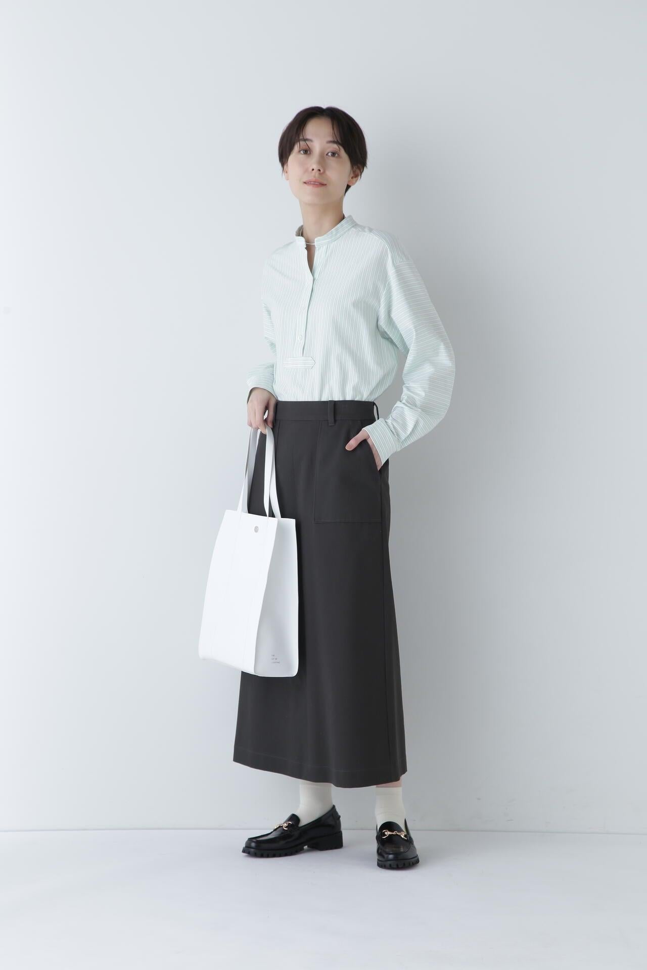 鹿絨條紋套頭衫