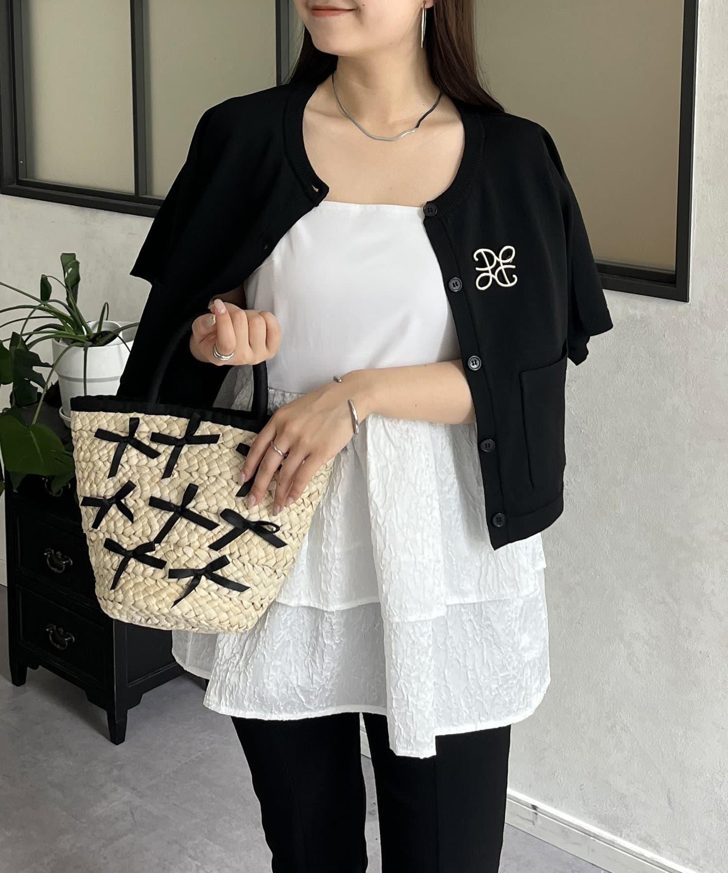 提花疊層內搭吊帶背心