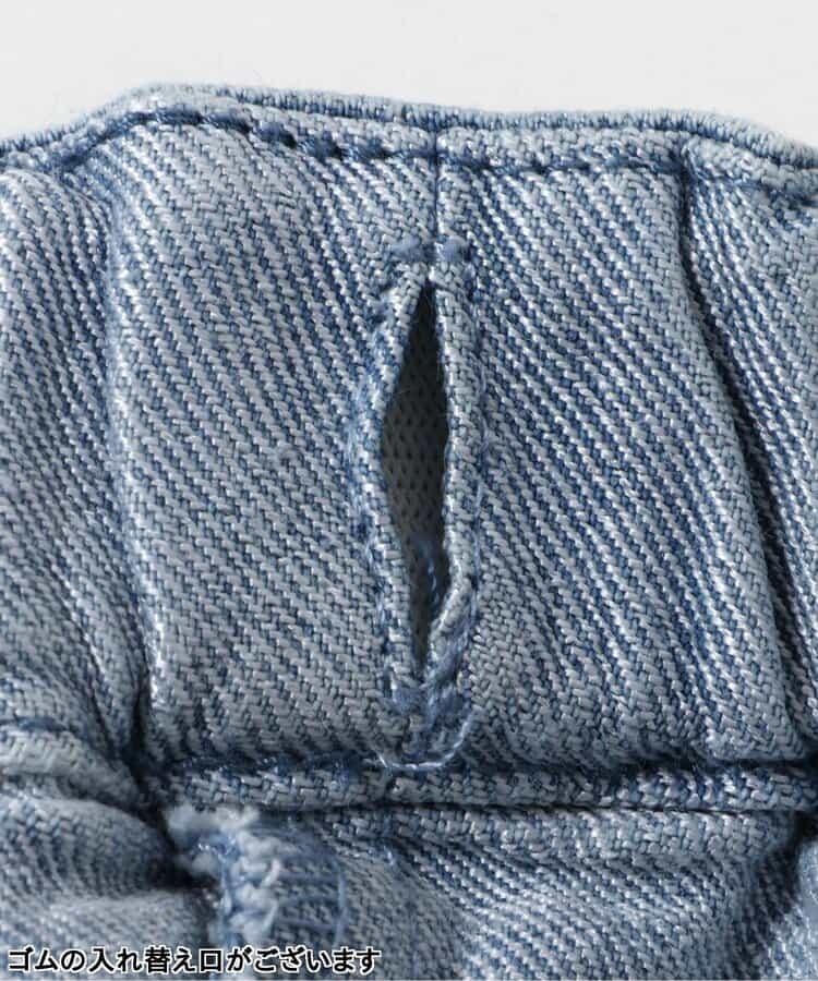 層疊牛仔七分褲