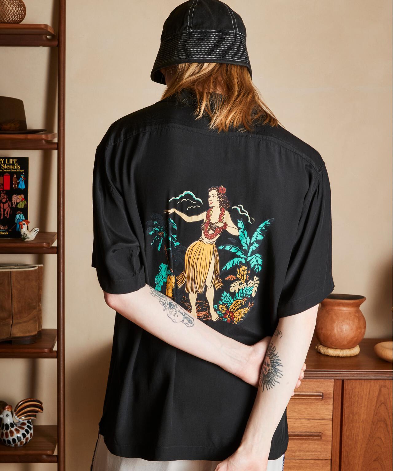 ×PJ/×菠蘿汁/RAYON SHIRT BEACH/人造絲襯衫 海灘